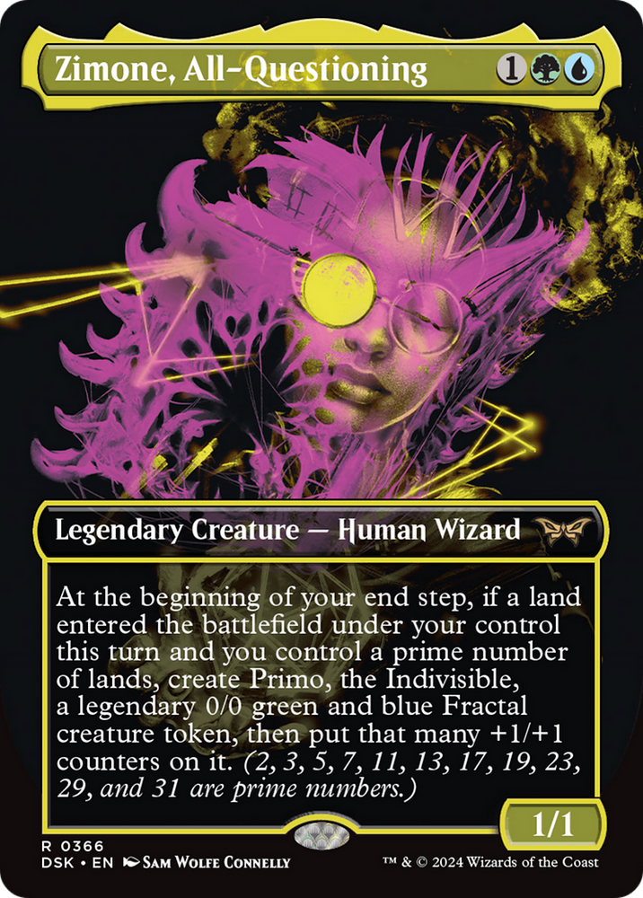 Zimone, All-Questioning (Showcase) [Duskmourn: House of Horror] Magic: The Gathering