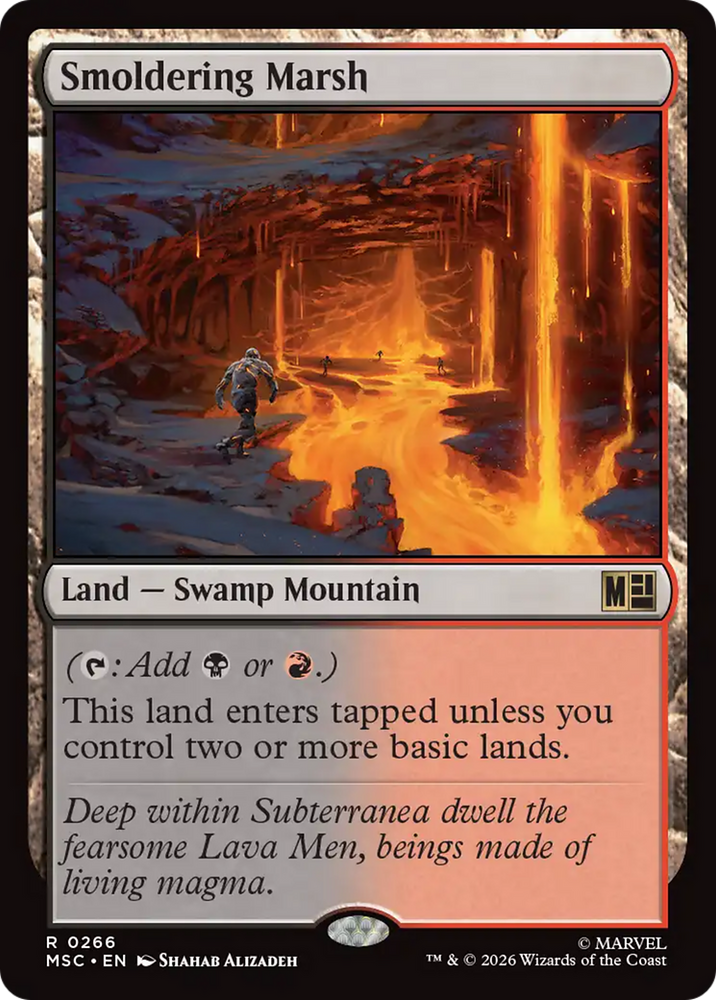 Smoldering Marsh [Marvel Super Heroes Commander] Magic: The Gathering