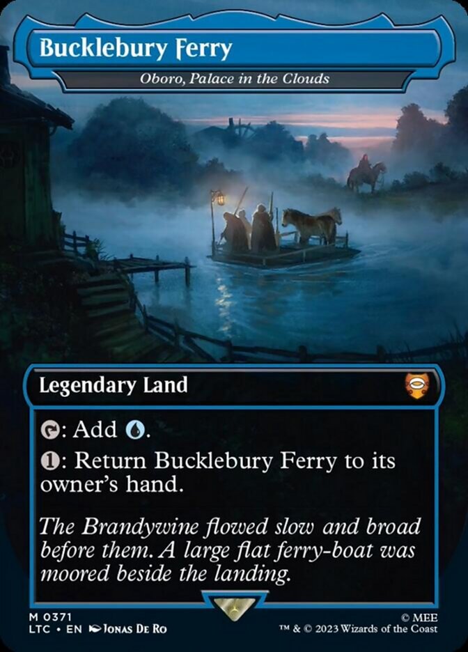 Bucklebury Ferry - Oboro, Palace in the Clouds (Borderless) [The Lord of the Rings: Tales of Middle-Earth Commander] Magic: The Gathering