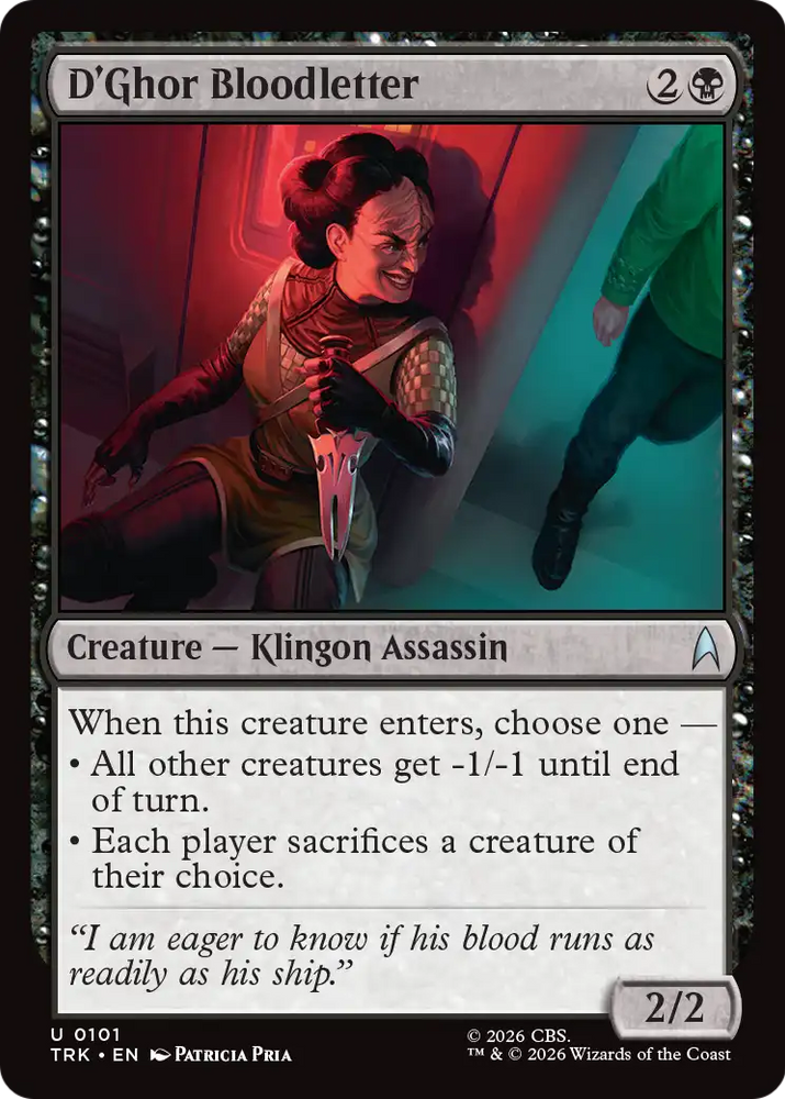 D'Ghor Bloodletter [Star Trek] Magic: The Gathering