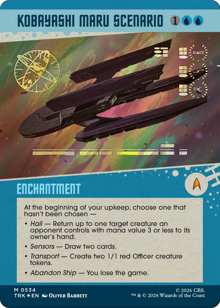 Kobayashi Maru Scenario (Showcase) (Surge Foil) [Star Trek] Magic: The Gathering