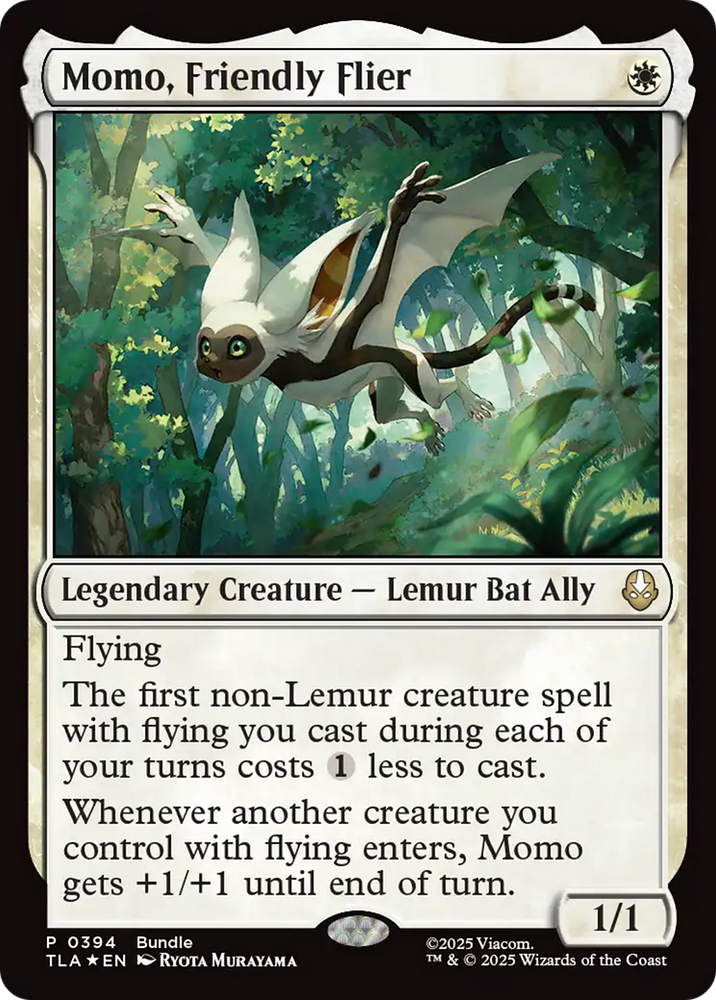 Momo, Friendly Flier (Bundle) [Avatar: The Last Airbender Promos] Magic: The Gathering