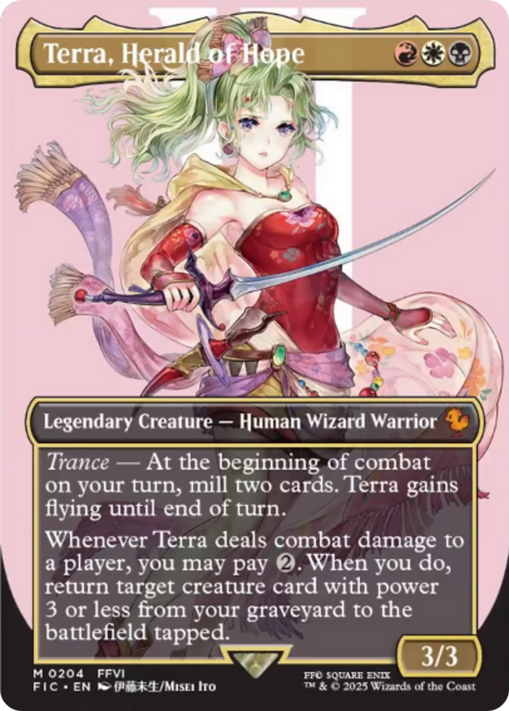 Terra, Herald of Hope (Borderless) [FINAL FANTASY Commander] Magic: The Gathering