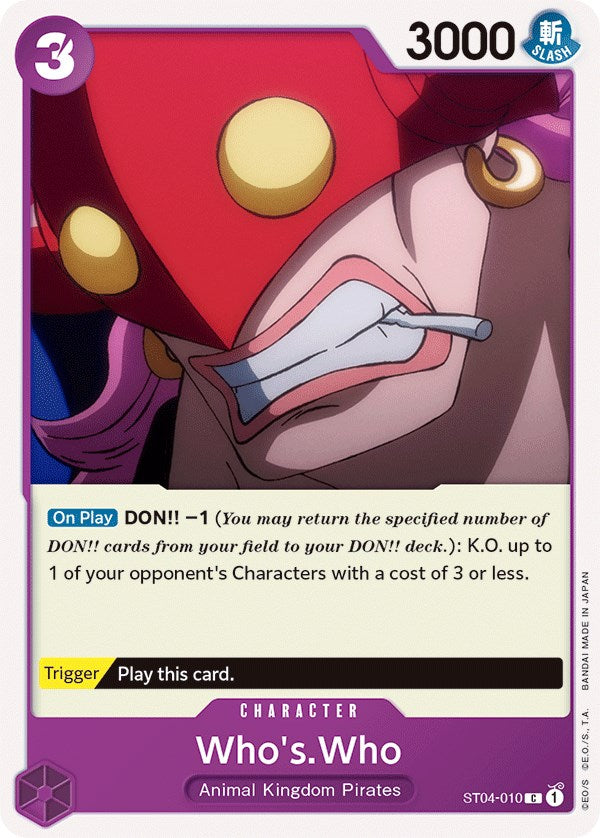Who's.Who [Starter Deck: Animal Kingdom Pirates] Bandai