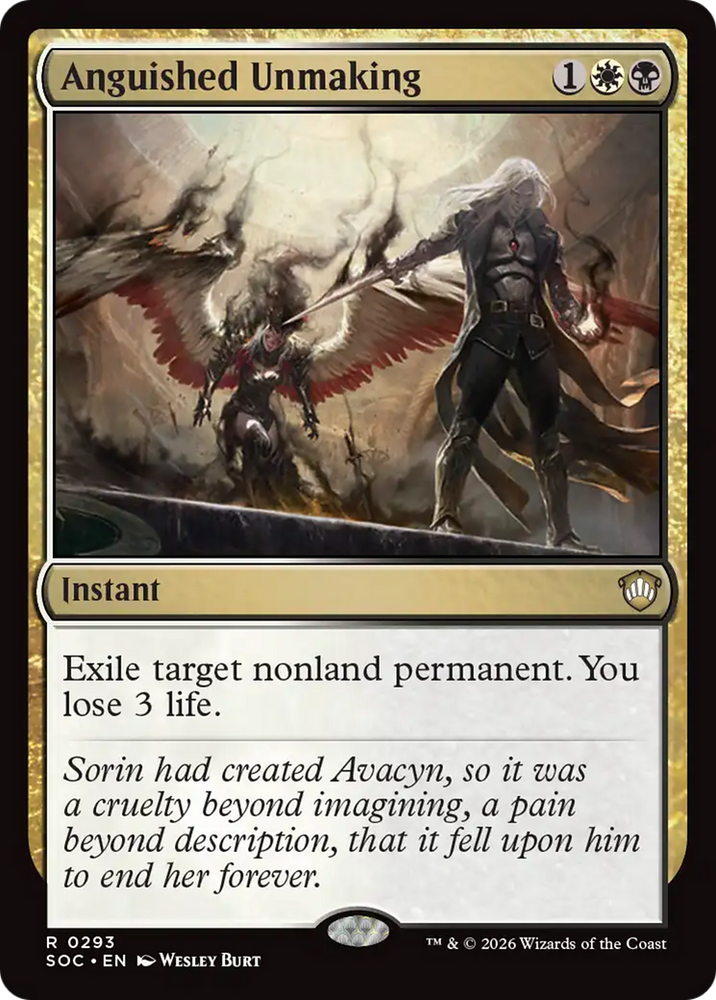 Anguished Unmaking [Secrets of Strixhaven Commander] Magic: The Gathering
