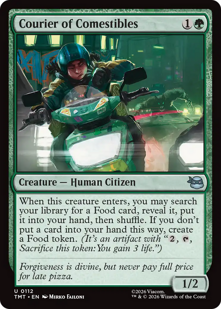 Courier of Comestibles [Teenage Mutant Ninja Turtles] Magic: The Gathering