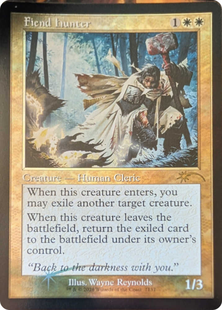 Fiend Hunter (Retro Frame) [Secret Lair Drop Series] Magic: The Gathering