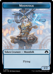 Servo // Moonfolk Double-Sided Token [Modern Horizons 3 Tokens] Magic: The Gathering