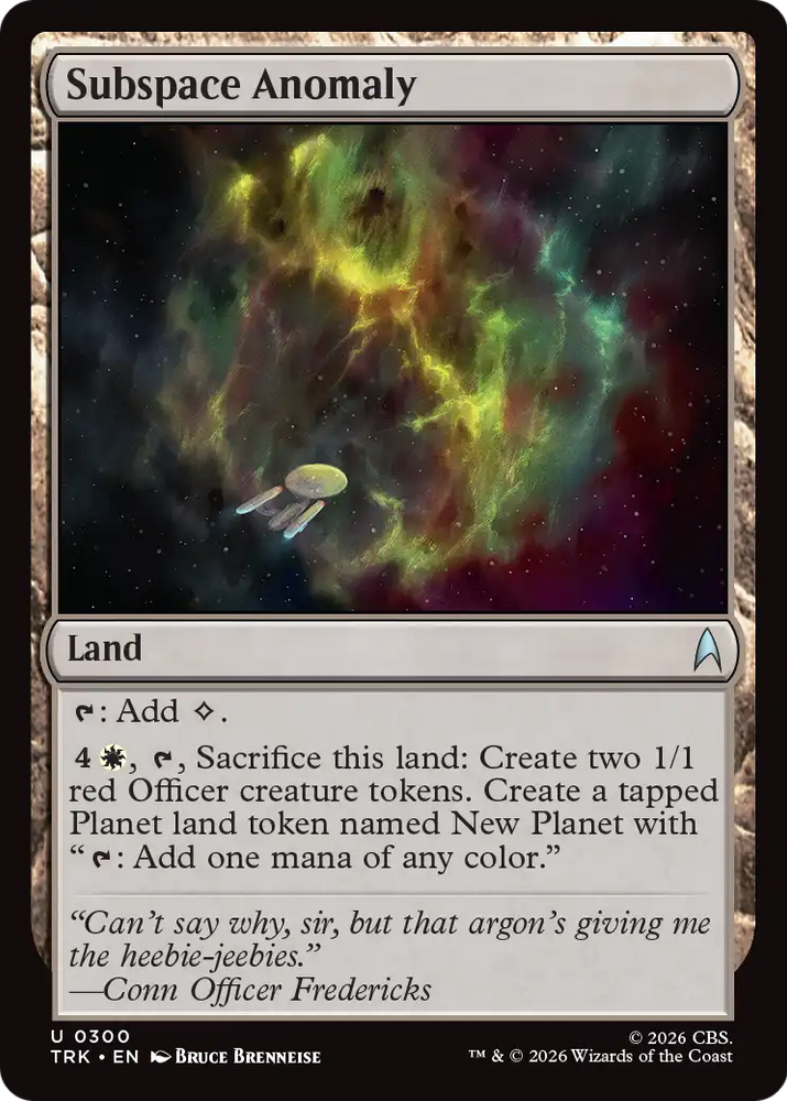 Subspace Anomaly [Star Trek] Magic: The Gathering