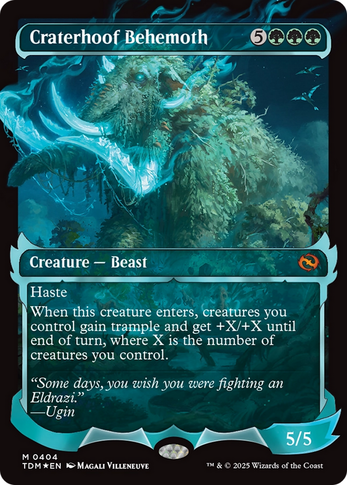 Craterhoof Behemoth (Showcase) [Tarkir: Dragonstorm] Magic: The Gathering