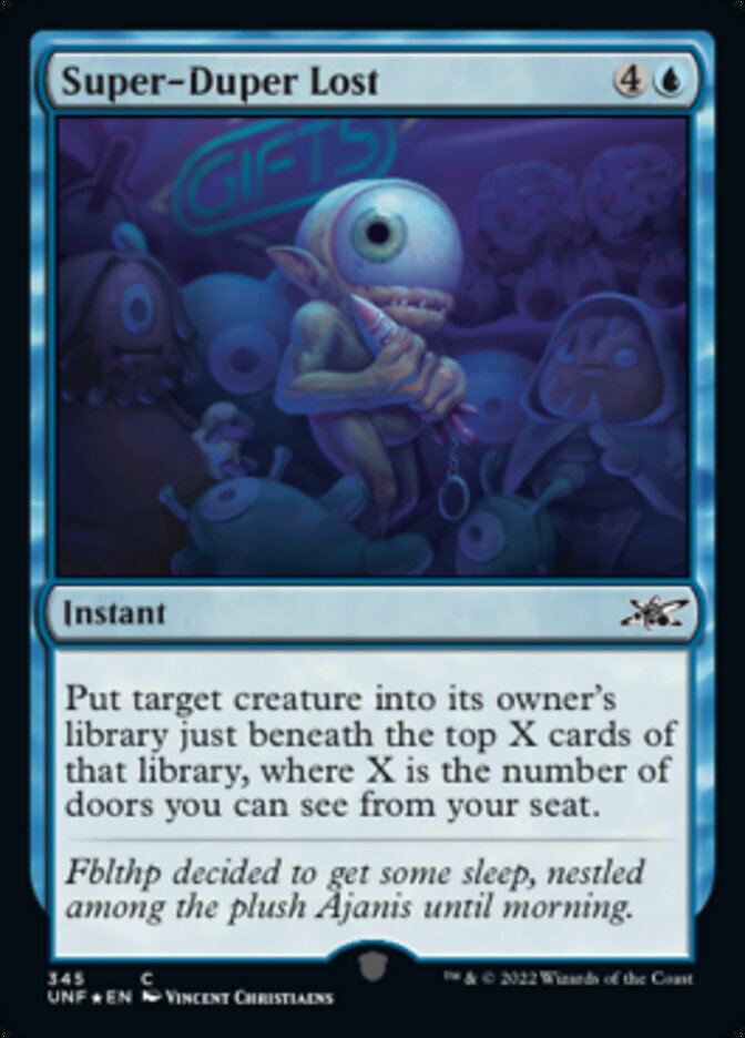 Super-Duper Lost (Galaxy Foil) [Unfinity] Magic: The Gathering