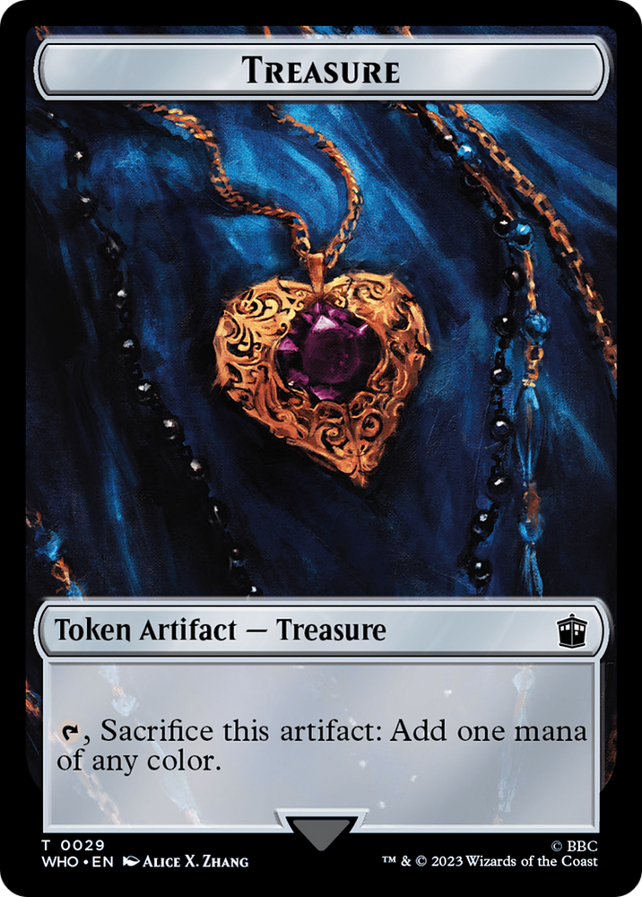 Copy // Treasure (0029) Double-Sided Token [Doctor Who Tokens] Magic: The Gathering