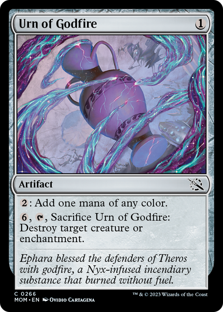 Urn of Godfire [March of the Machine] Magic: The Gathering