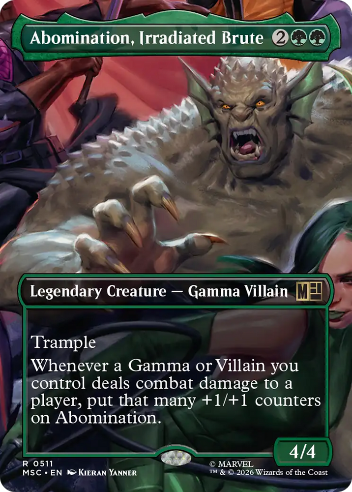Abomination, Irradiated Brute (Borderless) [Marvel Super Heroes Commander] Magic: The Gathering