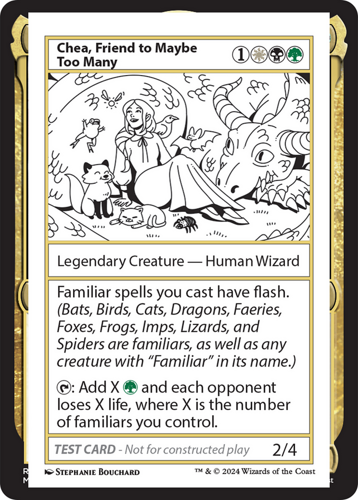 Chea, Friend to Maybe Too Many [Mystery Booster 2 Playtest Cards] Magic: The Gathering