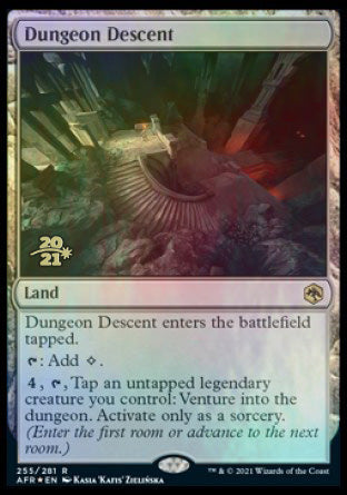 Dungeon Descent [Dungeons & Dragons: Adventures in the Forgotten Realms Prerelease Promos] Magic: The Gathering