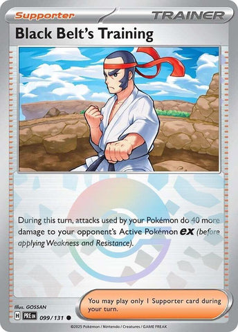 Black Belt's Training (099/131) (Poke Ball Pattern) [Scarlet & Violet: Prismatic Evolutions] Pokémon