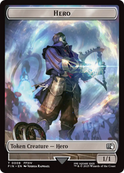 Hero (0008) // Frog Double-Sided Token [FINAL FANTASY Tokens] Magic: The Gathering