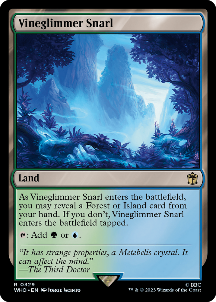 Vineglimmer Snarl [Doctor Who] Magic: The Gathering