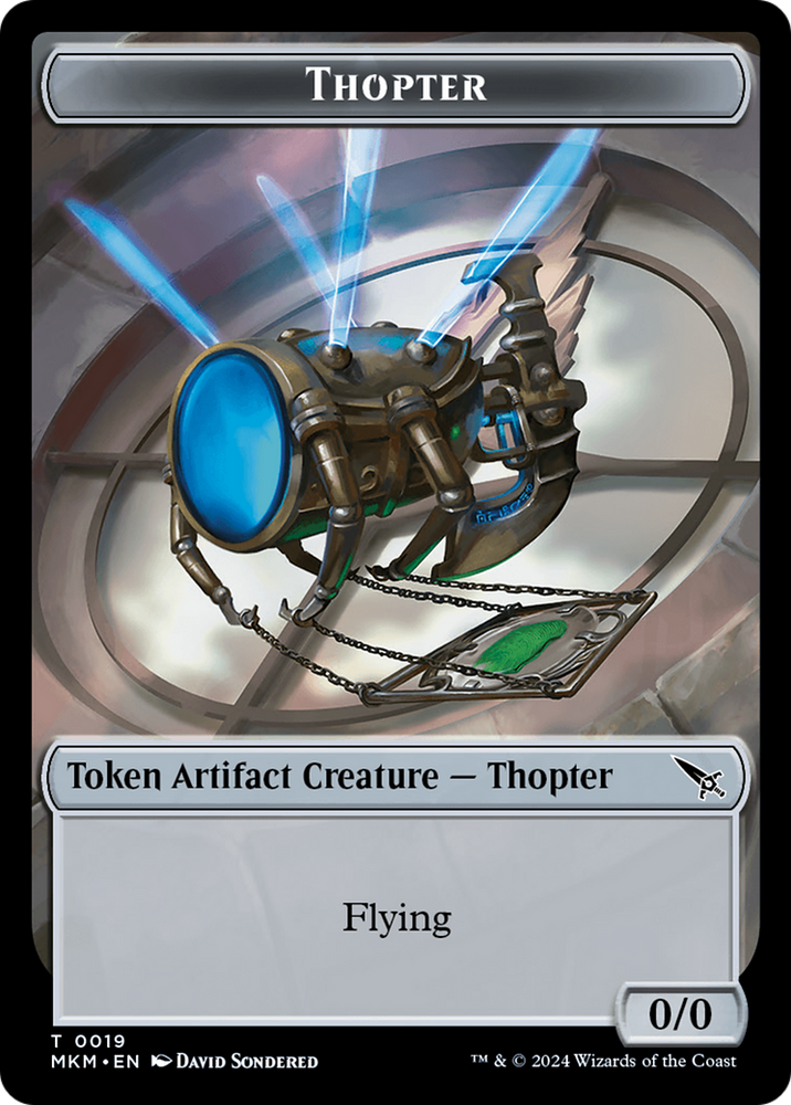 Thopter Token (0019) [Murders at Karlov Manor Tokens] Magic: The Gathering