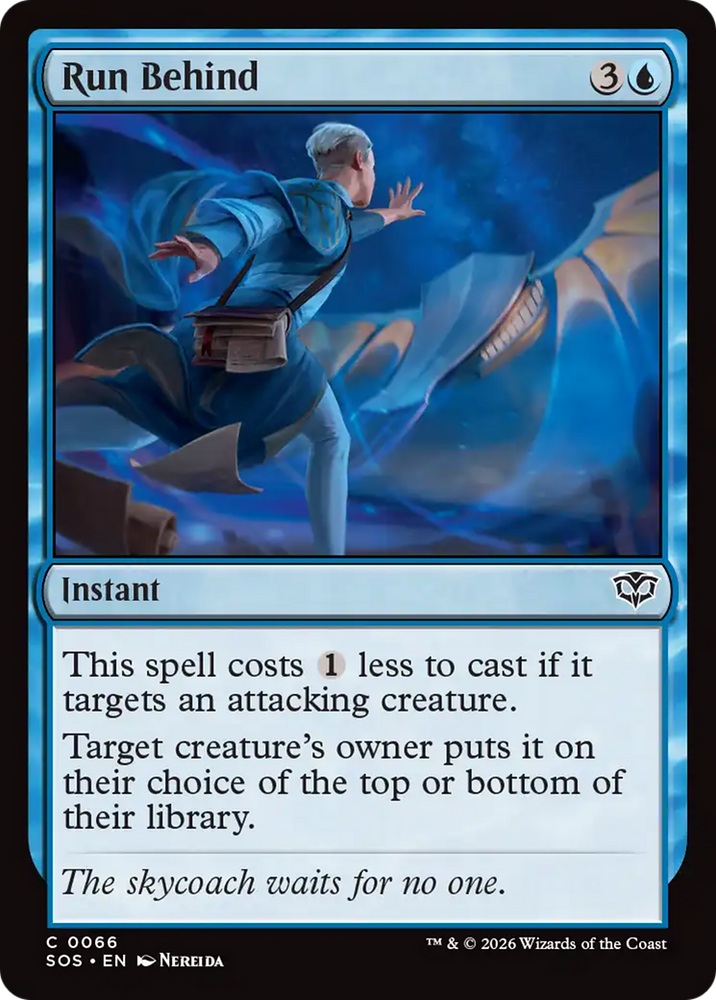 Run Behind [Secrets of Strixhaven] Magic: The Gathering