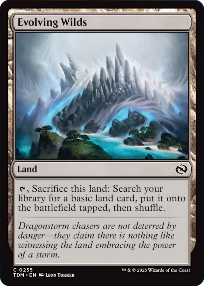 Evolving Wilds [Tarkir: Dragonstorm] Magic: The Gathering
