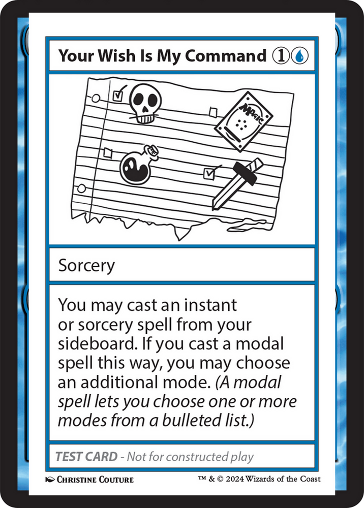 Your Wish Is My Command [Mystery Booster 2 Playtest Cards] Magic: The Gathering