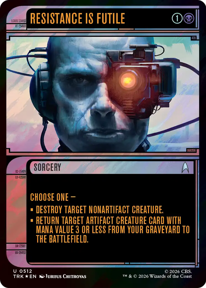 Resistance Is Futile (Showcase) (Surge Foil) [Star Trek] Magic: The Gathering