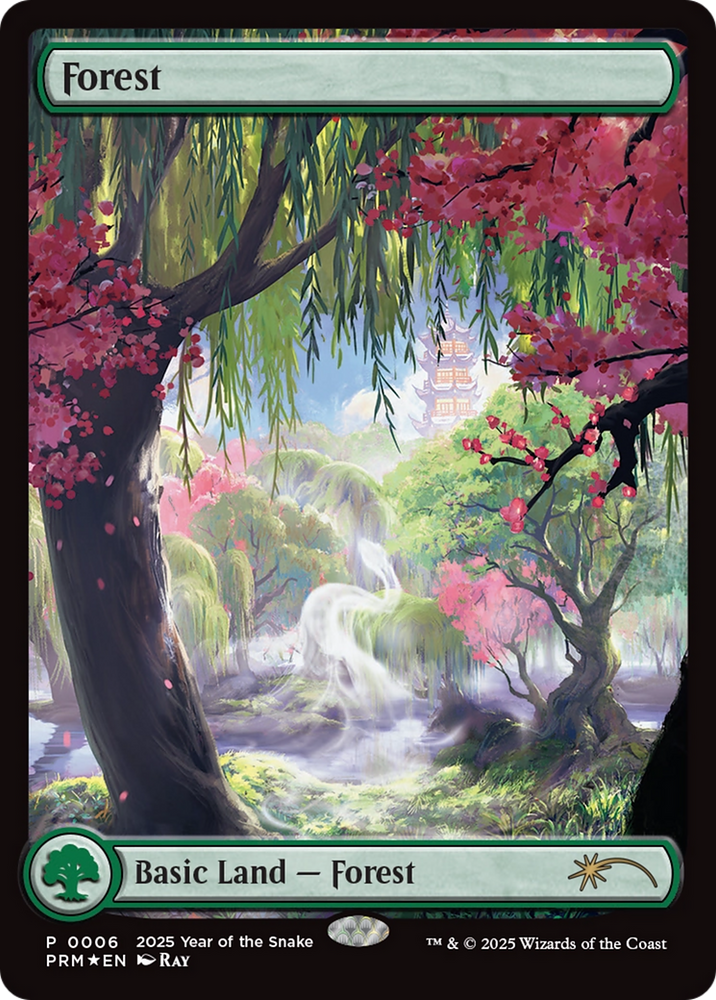 Forest (Year of the Snake 2025) [Standard Showdown Promos] Magic: The Gathering