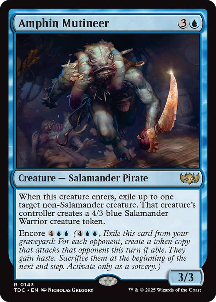 Amphin Mutineer [Tarkir: Dragonstorm Commander] Magic: The Gathering
