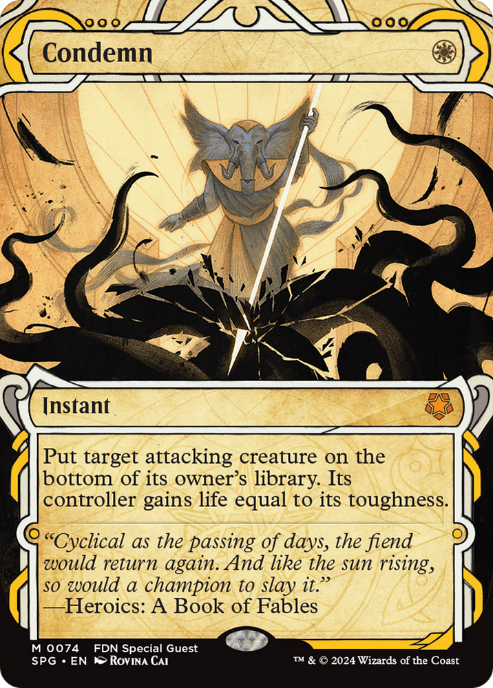 Condemn (Showcase) [Foundations Special Guests] Magic: The Gathering