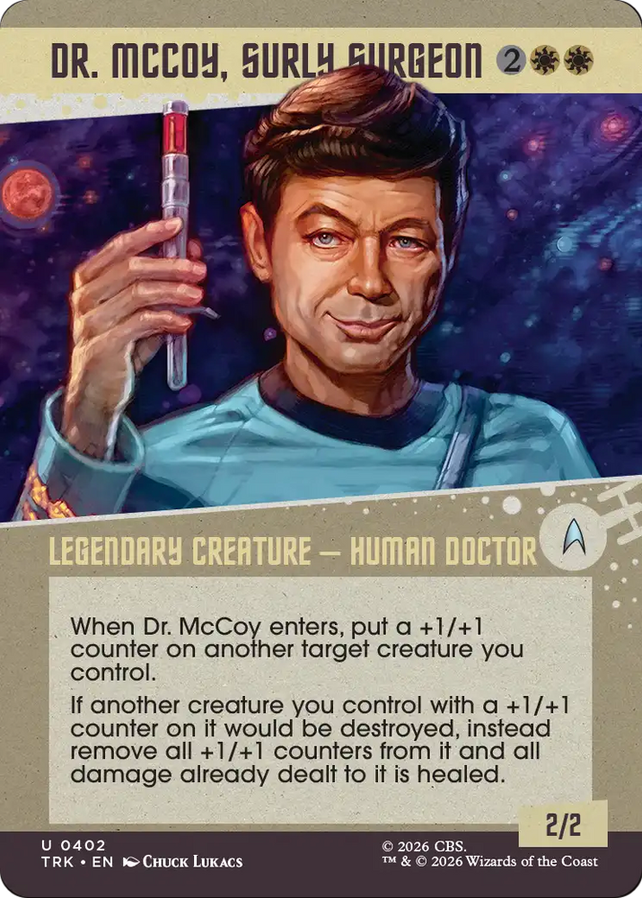 Dr. McCoy, Surly Surgeon (Showcase) [Star Trek] Magic: The Gathering
