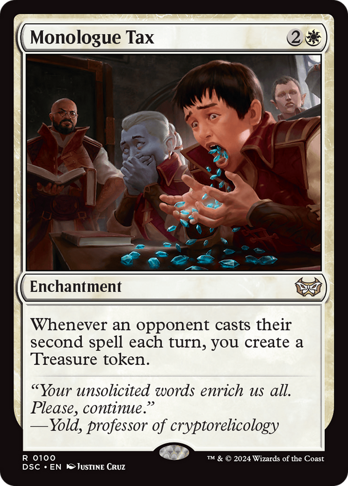 Monologue Tax [Duskmourn: House of Horror Commander] Magic: The Gathering