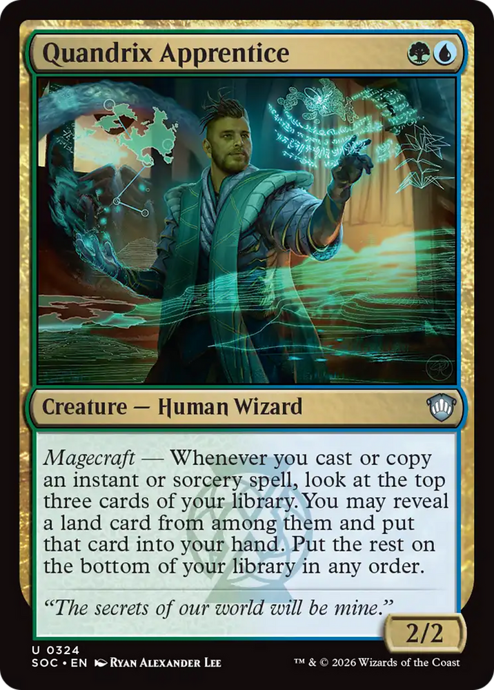 Quandrix Apprentice [Secrets of Strixhaven Commander] Magic: The Gathering