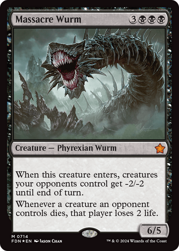 Massacre Wurm [Foundations] Magic: The Gathering