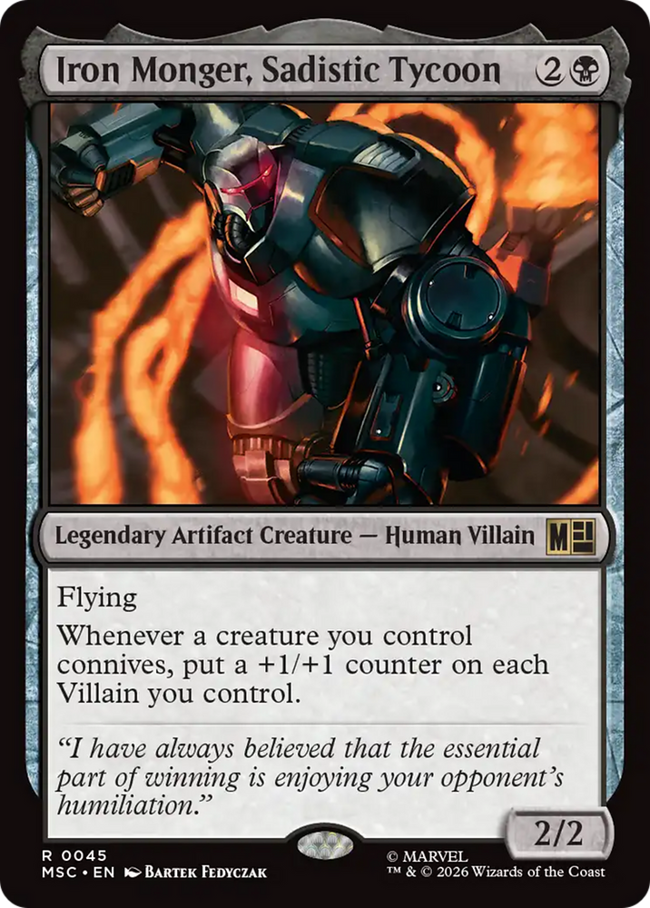 Iron Monger, Sadistic Tycoon [Marvel Super Heroes Commander] Magic: The Gathering