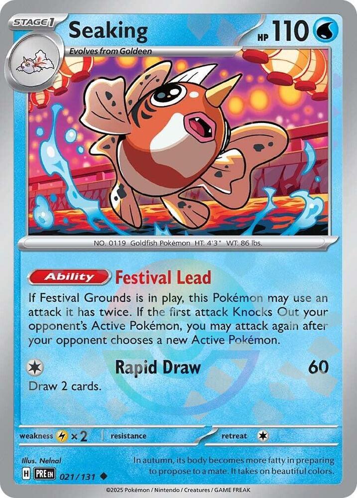 Seaking (021/131) (Poke Ball Pattern) [Scarlet & Violet: Prismatic Evolutions] Pokémon