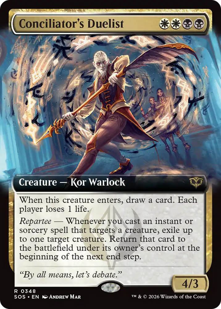 Conciliator's Duelist (Extended Art) [Secrets of Strixhaven] Magic: The Gathering