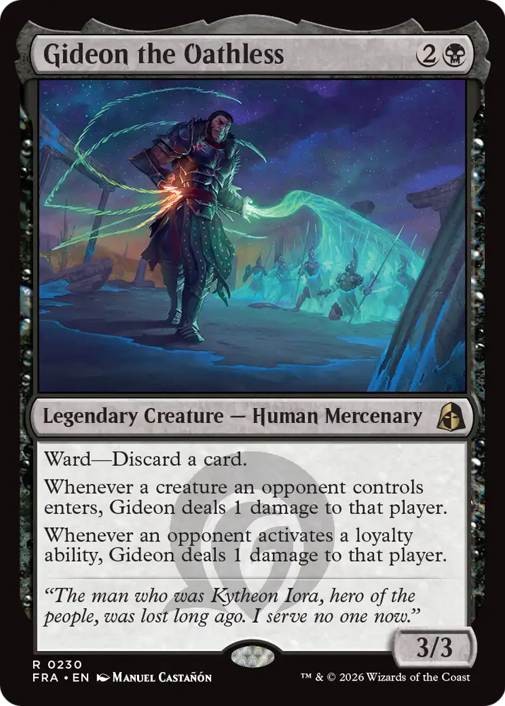 Gideon the Oathless [Reality Fracture] Magic: The Gathering