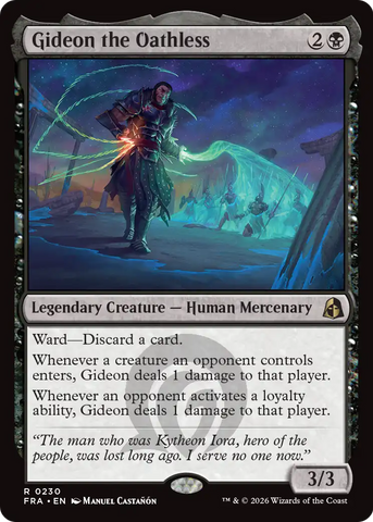 Gideon the Oathless [Reality Fracture] Magic: The Gathering