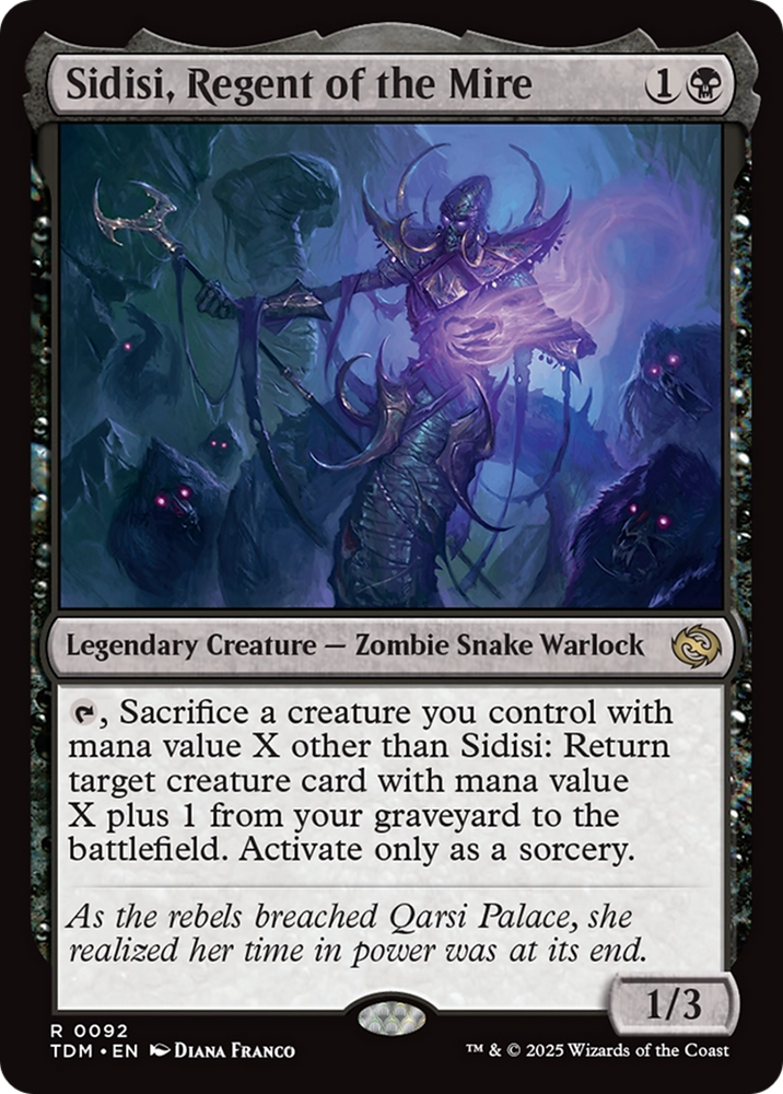 Sidisi, Regent of the Mire [Tarkir: Dragonstorm] Magic: The Gathering