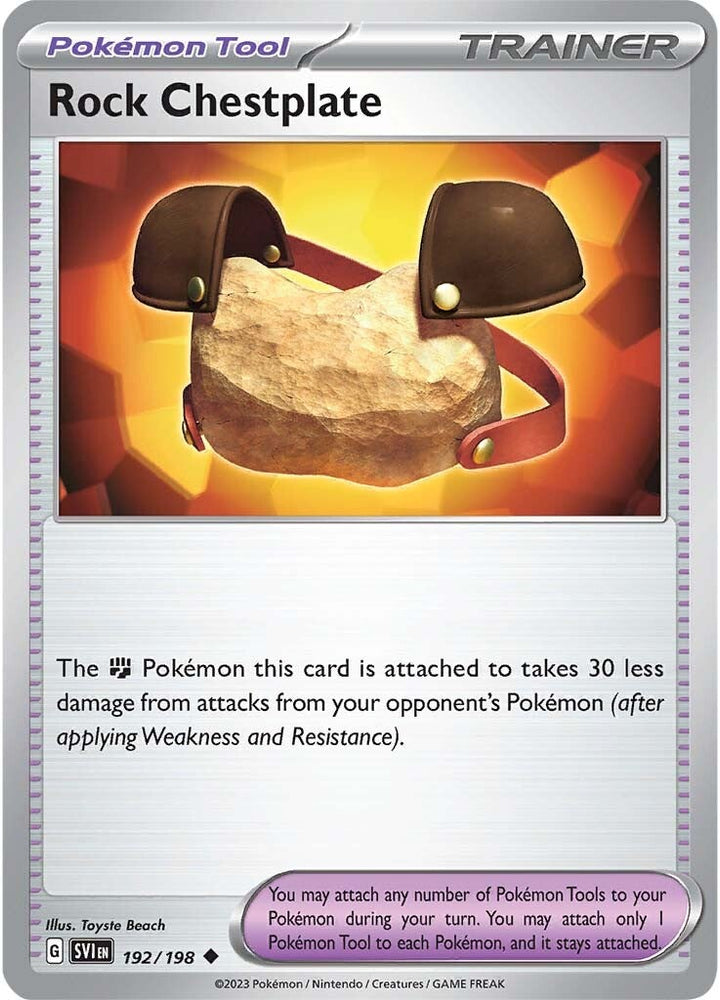 Rock Chestplate (192/198) [Scarlet & Violet: Base Set] Pokémon
