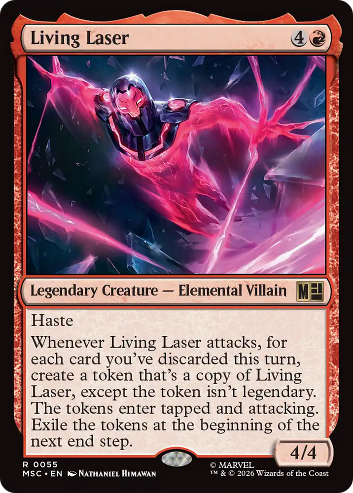 Living Laser (Surge Foil) [Marvel Super Heroes Commander] Magic: The Gathering
