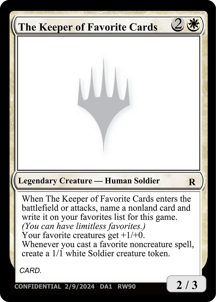 The Keeper of Favorite Cards [Unknown Event] Magic: The Gathering