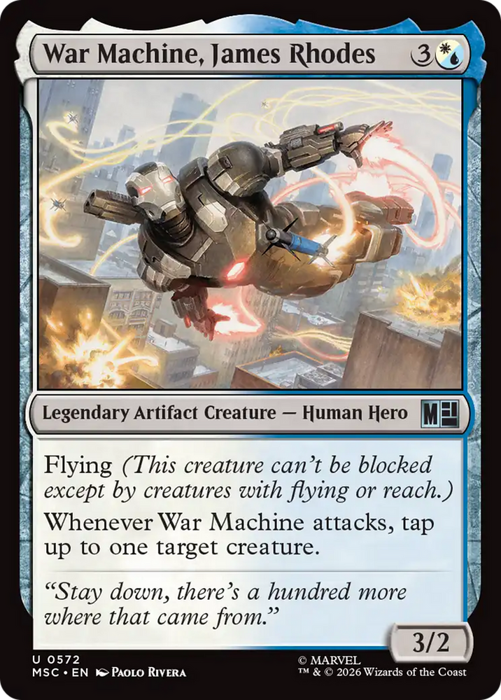 War Machine, Avenging Arsenal (Surge Foil) [Marvel Super Heroes Commander] Magic: The Gathering