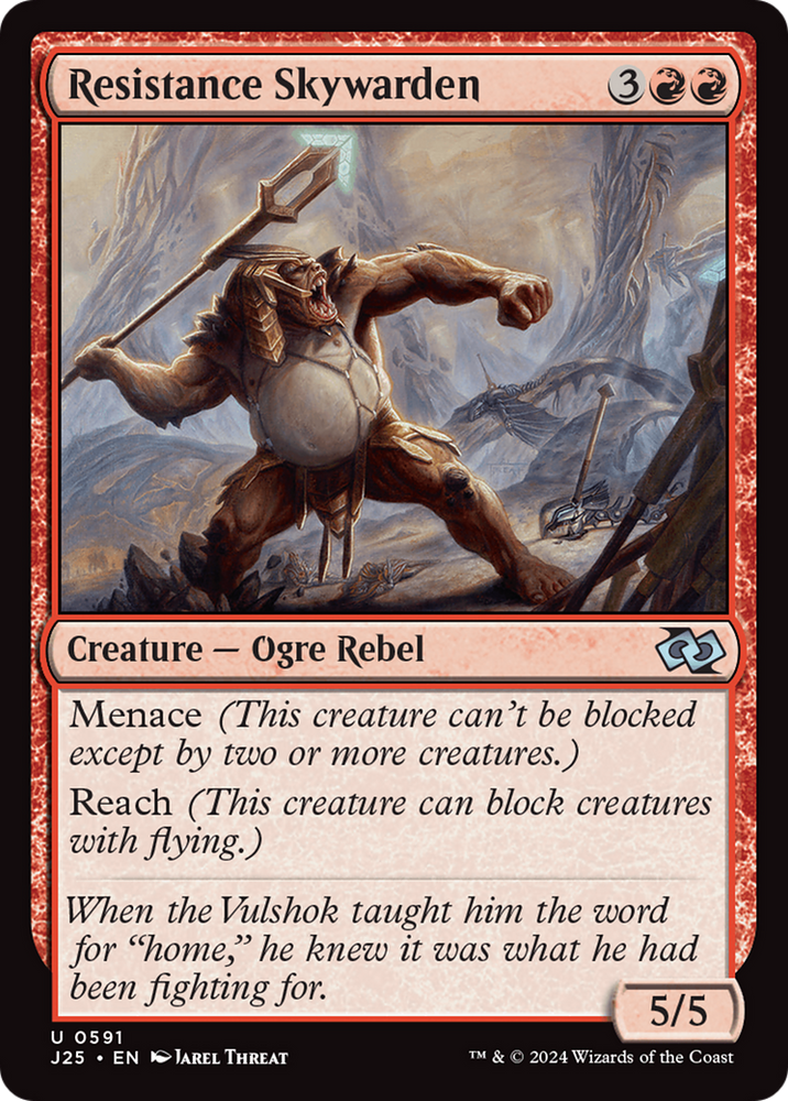 Resistance Skywarden [Foundations Jumpstart] Magic: The Gathering
