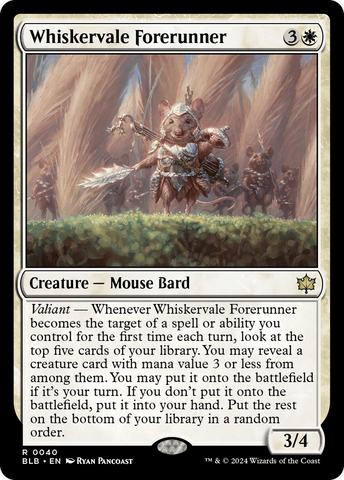 Whiskervale Forerunner [Bloomburrow] Magic: The Gathering