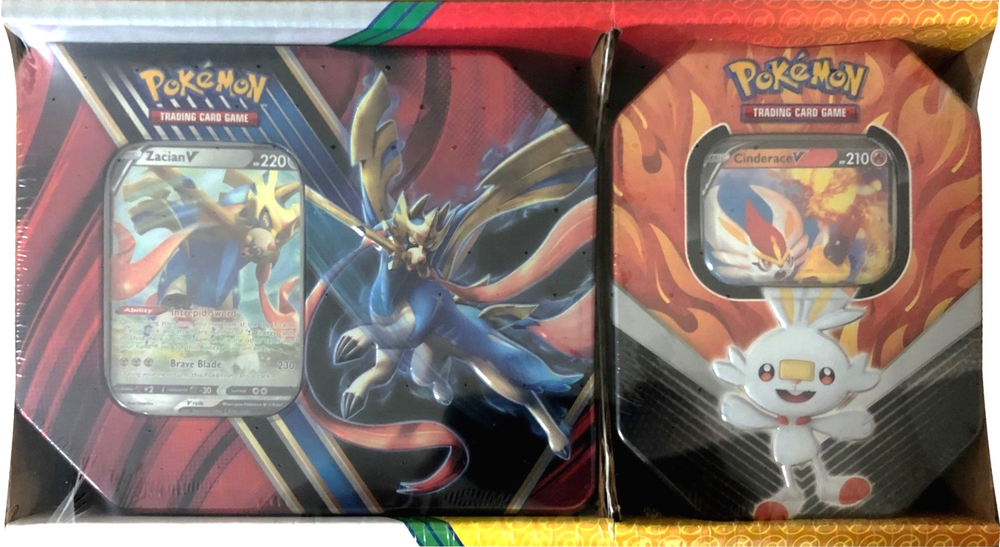 Legends of Galar/Galar Partners - 2-Pack Tin (Zacian V & Cinderace V) Pokémon