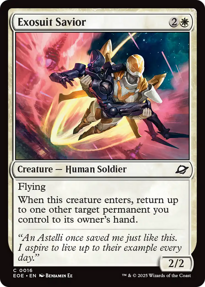 Exosuit Savior [Edge of Eternities] Magic: The Gathering