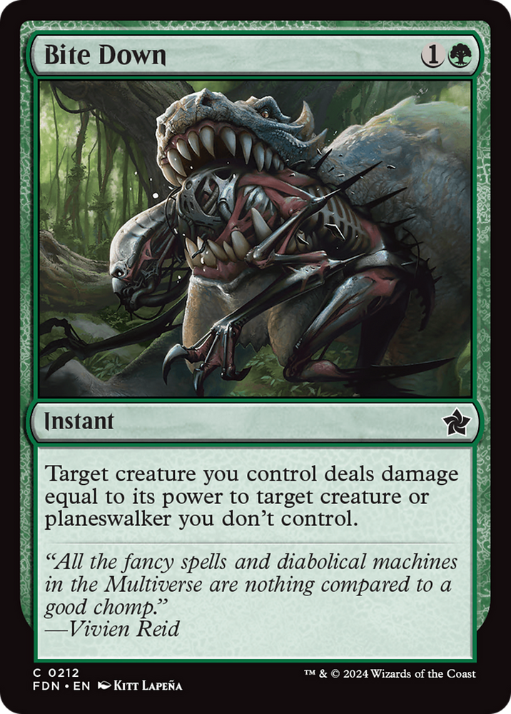 Bite Down [Foundations] Magic: The Gathering